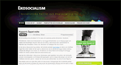Desktop Screenshot of ekosoc.socialistiskapartiet.se