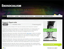 Tablet Screenshot of ekosoc.socialistiskapartiet.se